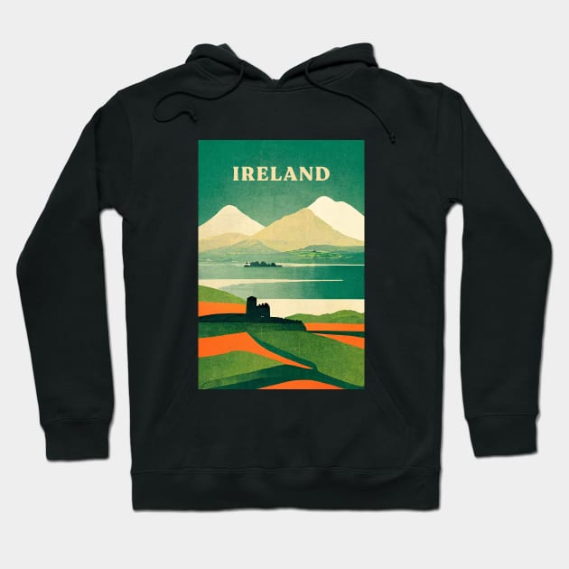 Ireland Hoodie by Retro Travel Design